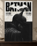 Batman — Dark Knight Shadow Poster — featured full-bleed poster mockup in the current warm greige room