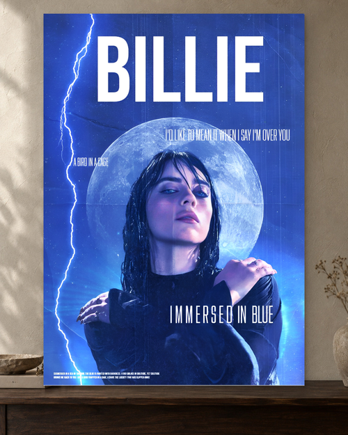 Billie Eilish — Immersed in Blue Poster