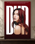 Dua Lipa — Houdini Poster — featured full-bleed poster mockup in the current warm greige room