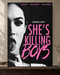 Jennifer's Body — She's Killing Boys Poster — featured full-bleed poster mockup in the current warm greige room