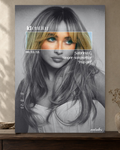 Sabrina Carpenter — Identity Poster — featured full-bleed poster mockup in the current warm greige room