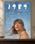 Taylor Swift — 1989 Taylor's Version Poster — featured full-bleed poster mockup in the current warm greige room