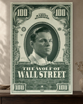The Wolf of Wall Street — Hundred Dollar Poster — featured full-bleed poster mockup in the current warm greige room