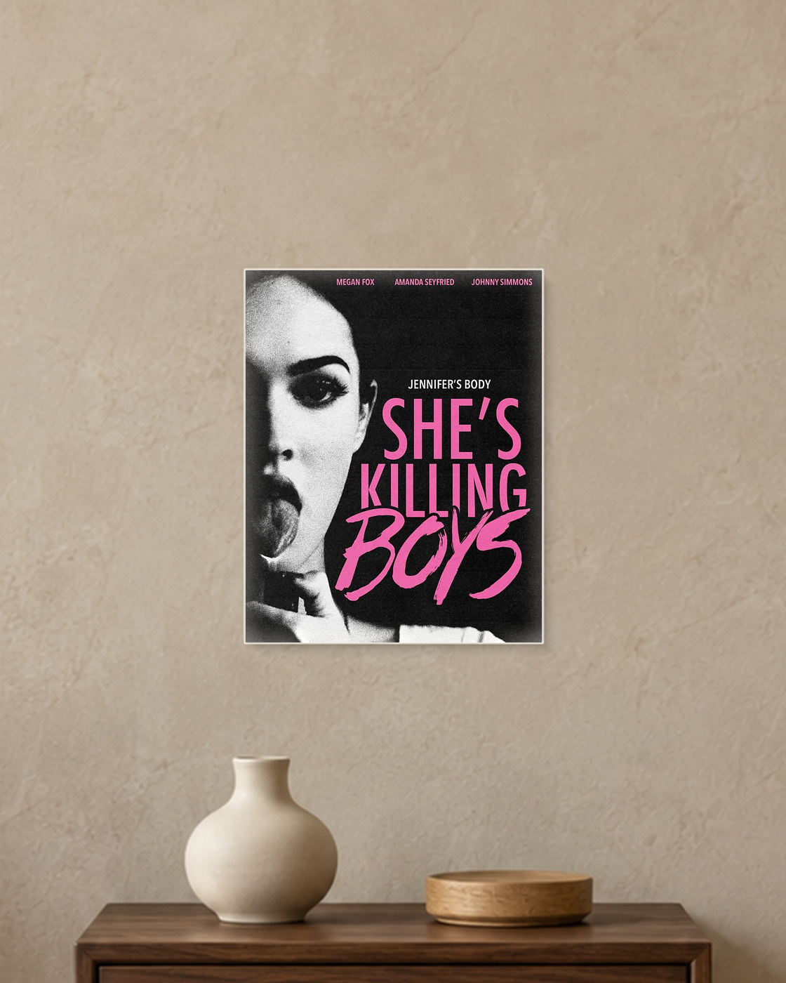 Jennifer's Body — She's Killing Boys Poster — A4 unframed poster mockup
