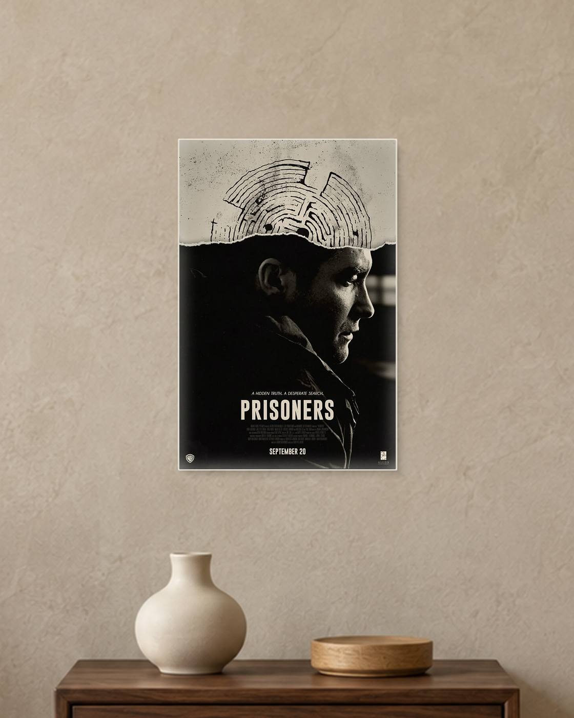 Prisoners — Hidden Truth Poster — A4 unframed poster mockup