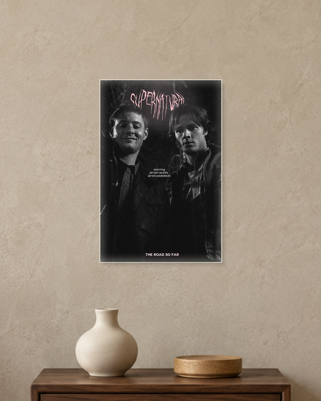 Supernatural — The Road So Far Poster — A4 unframed poster mockup