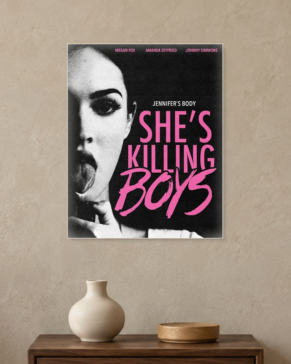 Jennifer's Body — She's Killing Boys Poster — A3 unframed poster mockup