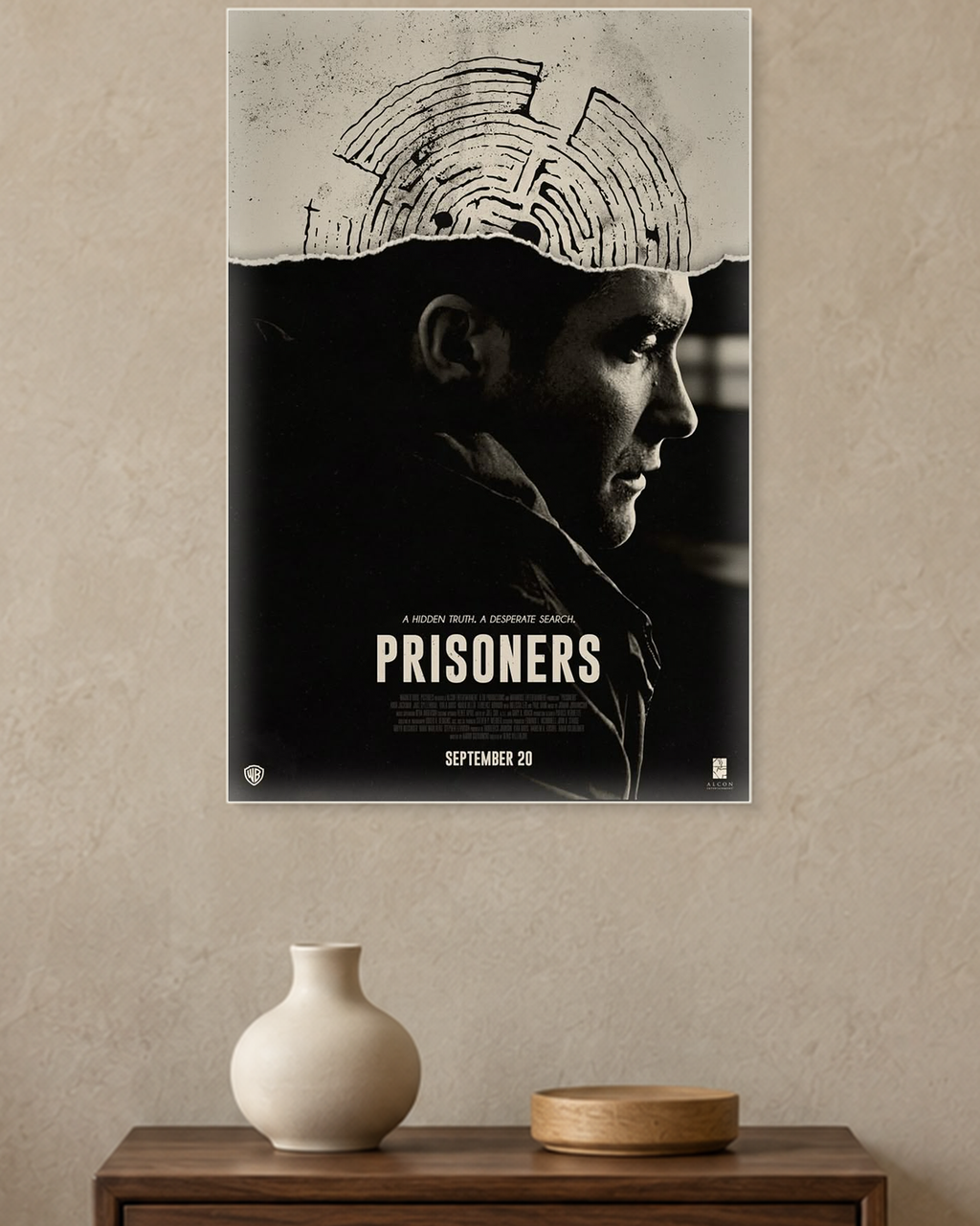 Prisoners — Hidden Truth Poster — A3 unframed poster mockup
