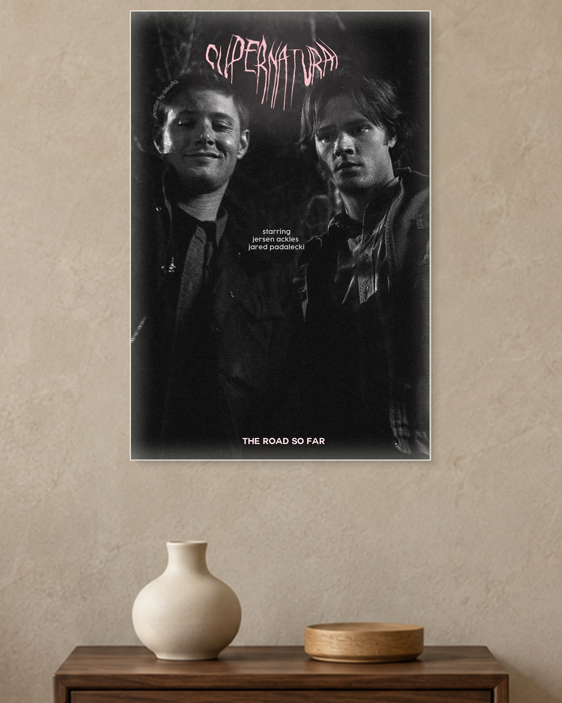 Supernatural — The Road So Far Poster — A3 unframed poster mockup