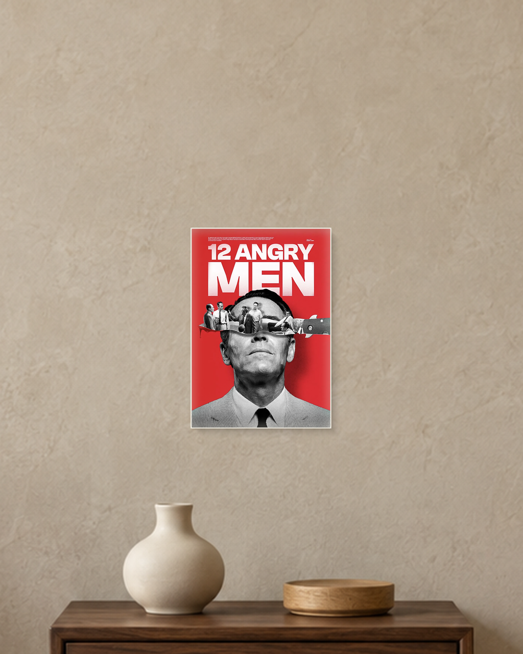 12 Angry Men — Jury Room Poster — A5 unframed poster mockup