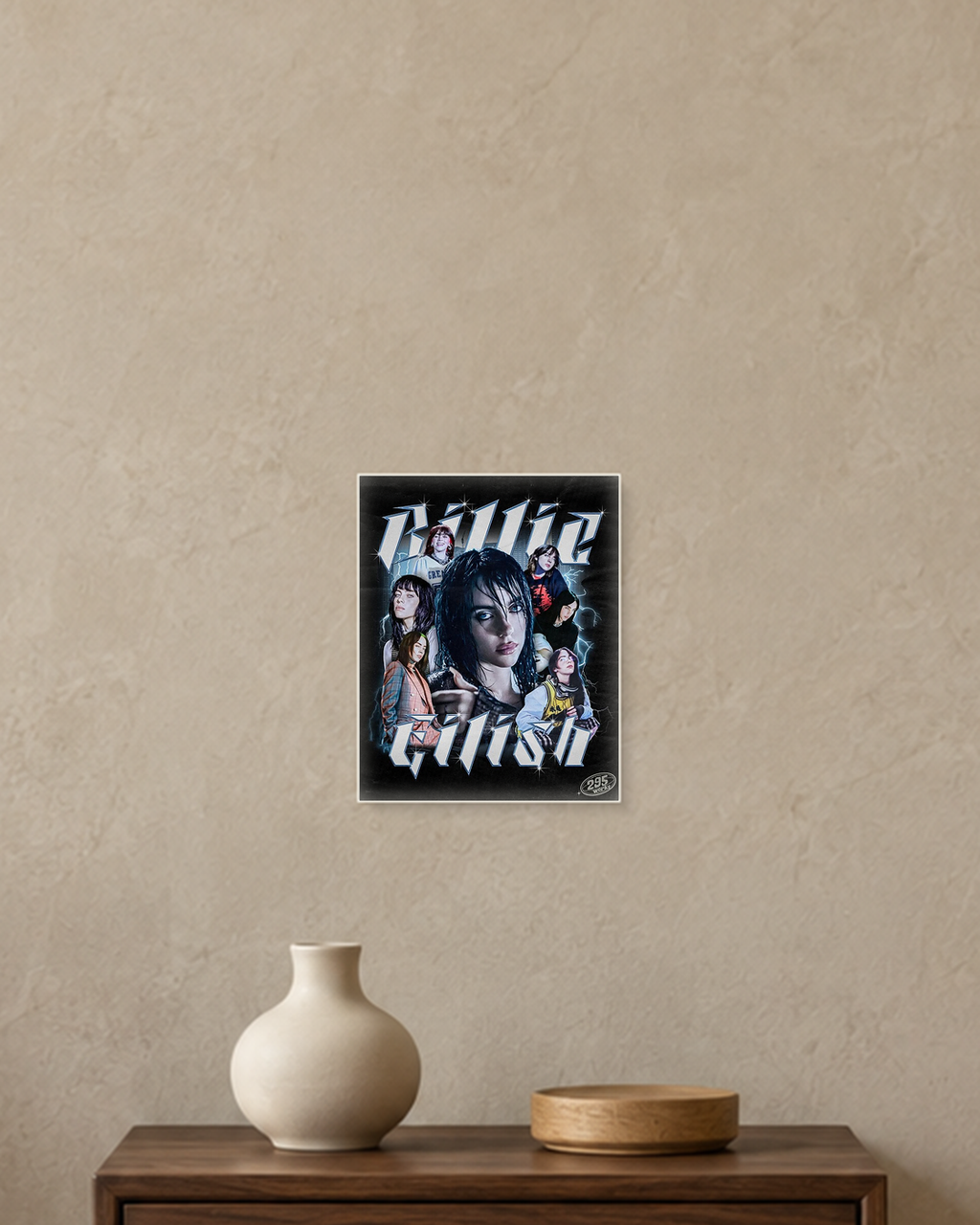 Billie Eilish — Y2K Collage Poster — A5 unframed poster mockup