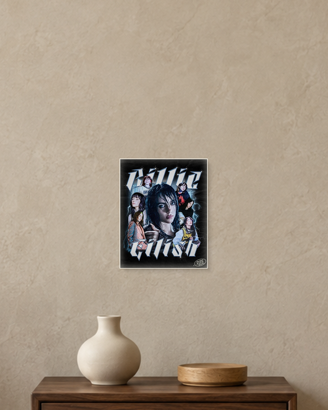Billie Eilish — Y2K Collage Poster — A5 unframed poster mockup