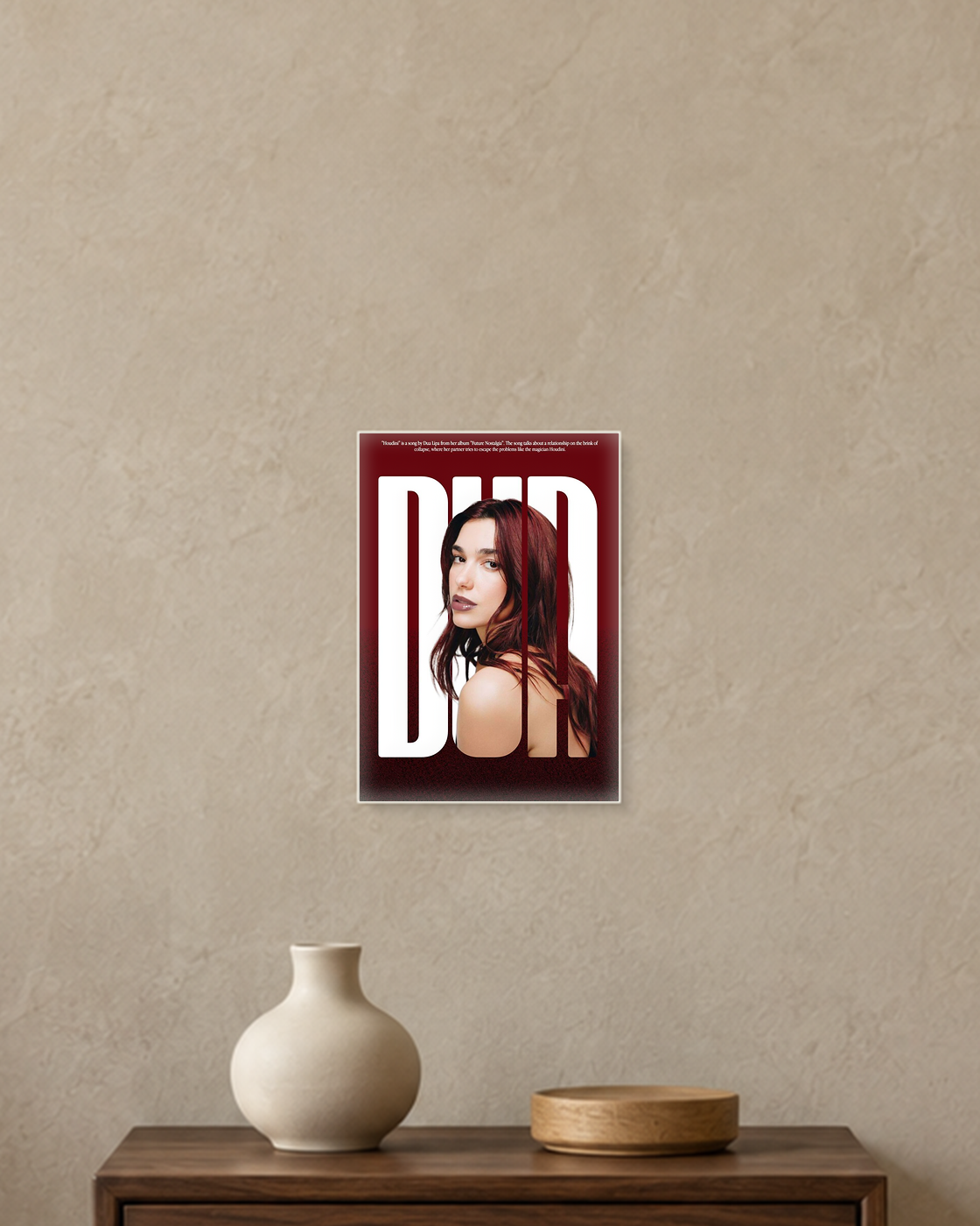 Dua Lipa — Houdini Poster — A5 unframed poster mockup