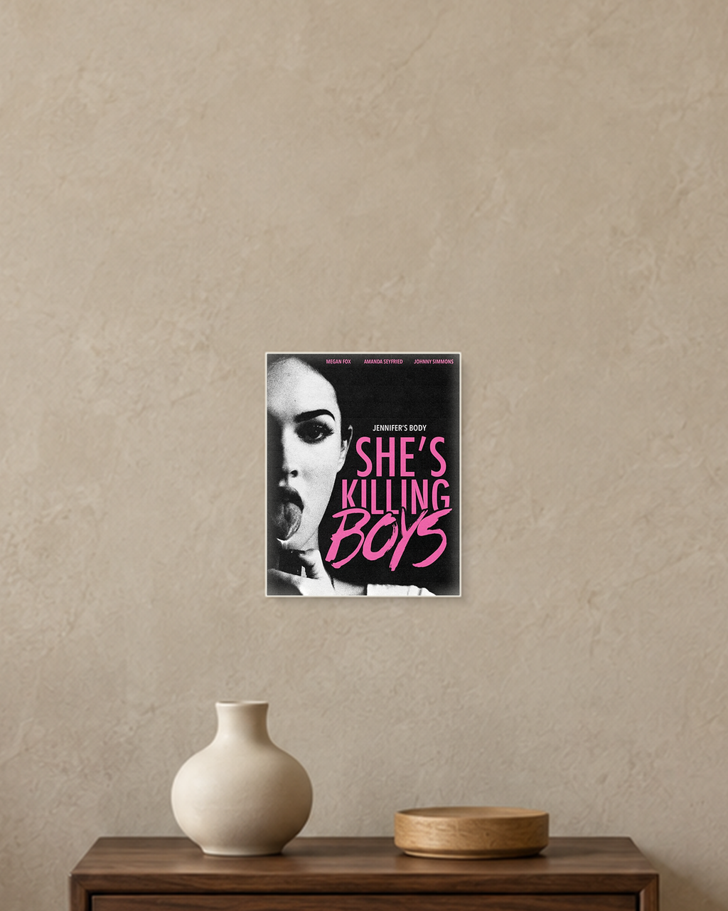 Jennifer's Body — She's Killing Boys Poster — A5 unframed poster mockup
