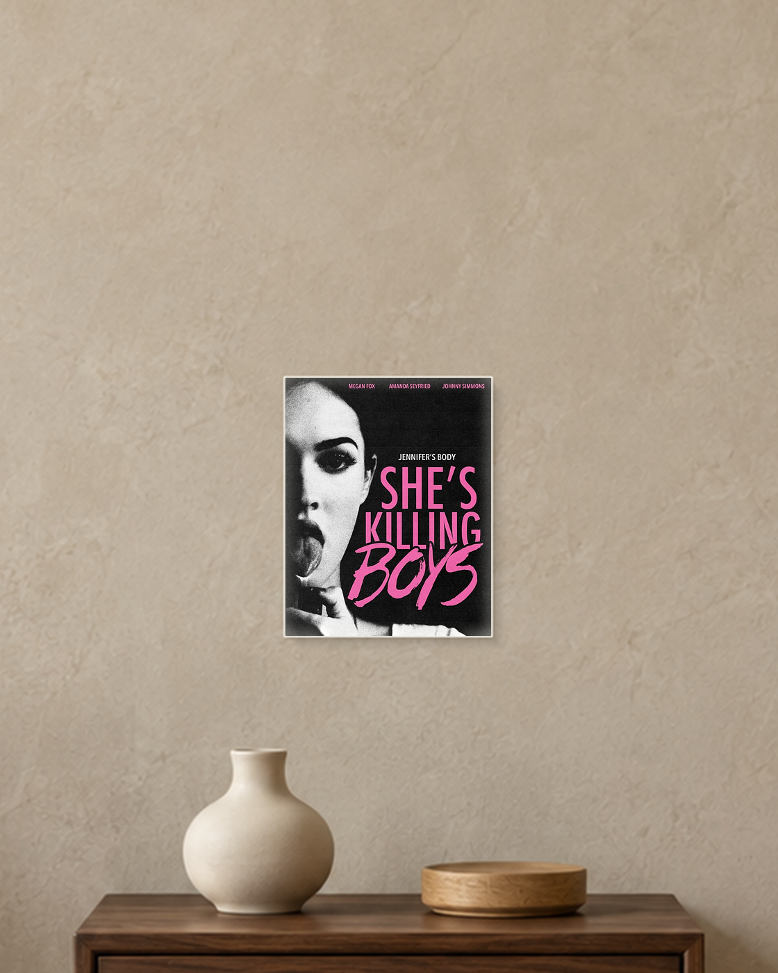 Jennifer's Body — She's Killing Boys Poster — A5 unframed poster mockup
