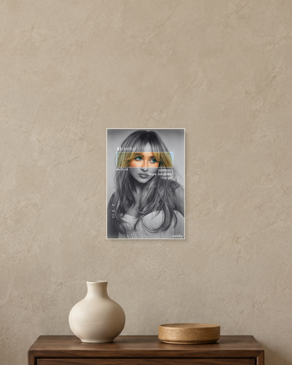 Sabrina Carpenter — Identity Poster — A5 unframed poster mockup