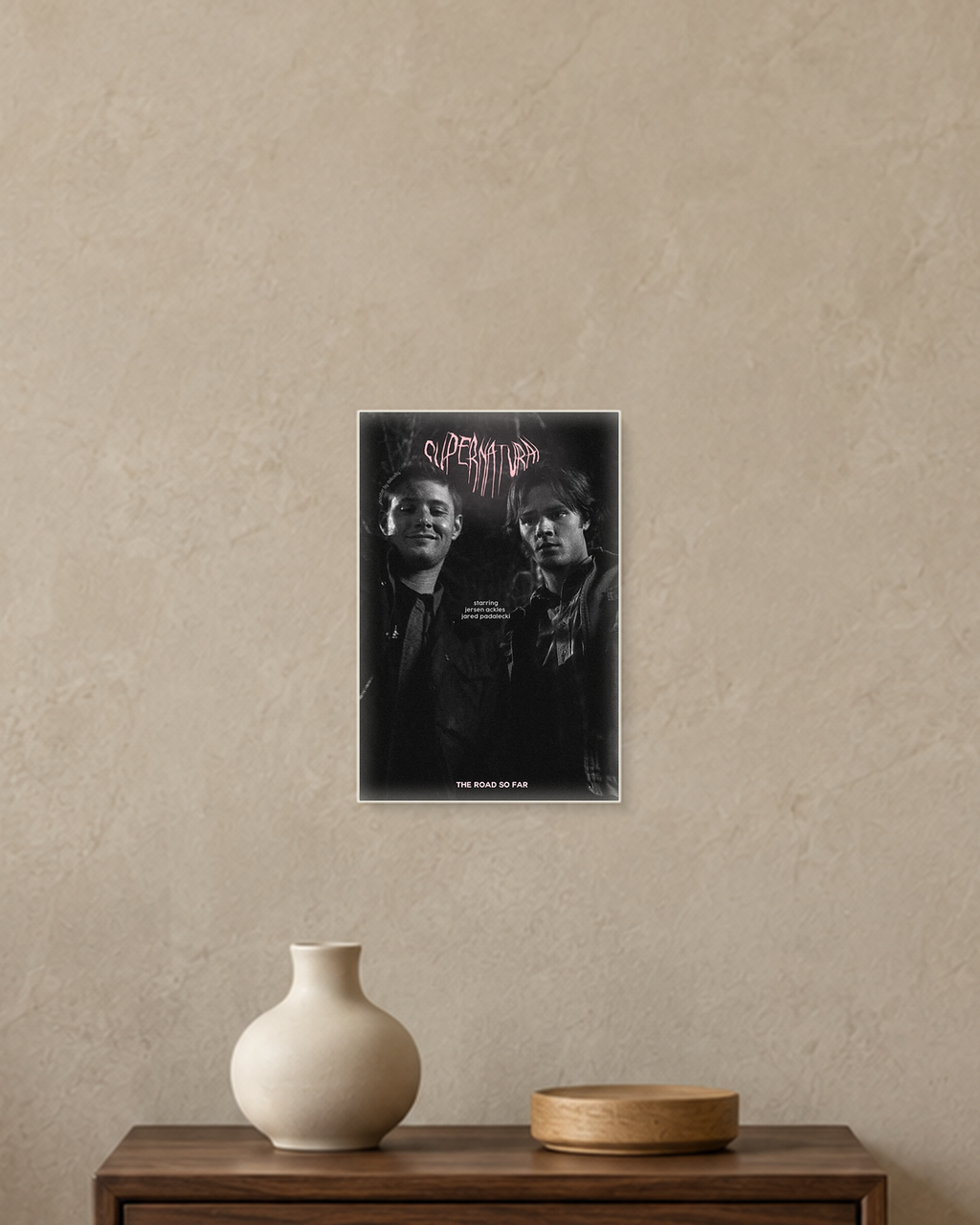 Supernatural — The Road So Far Poster — A5 unframed poster mockup
