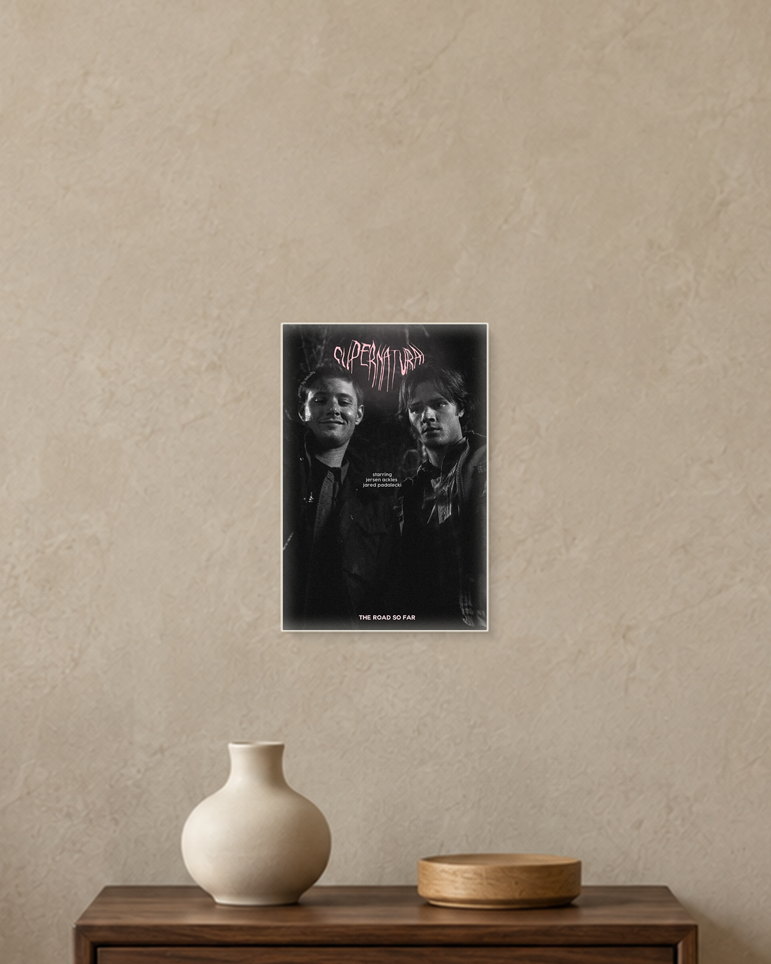 Supernatural — The Road So Far Poster — A5 unframed poster mockup