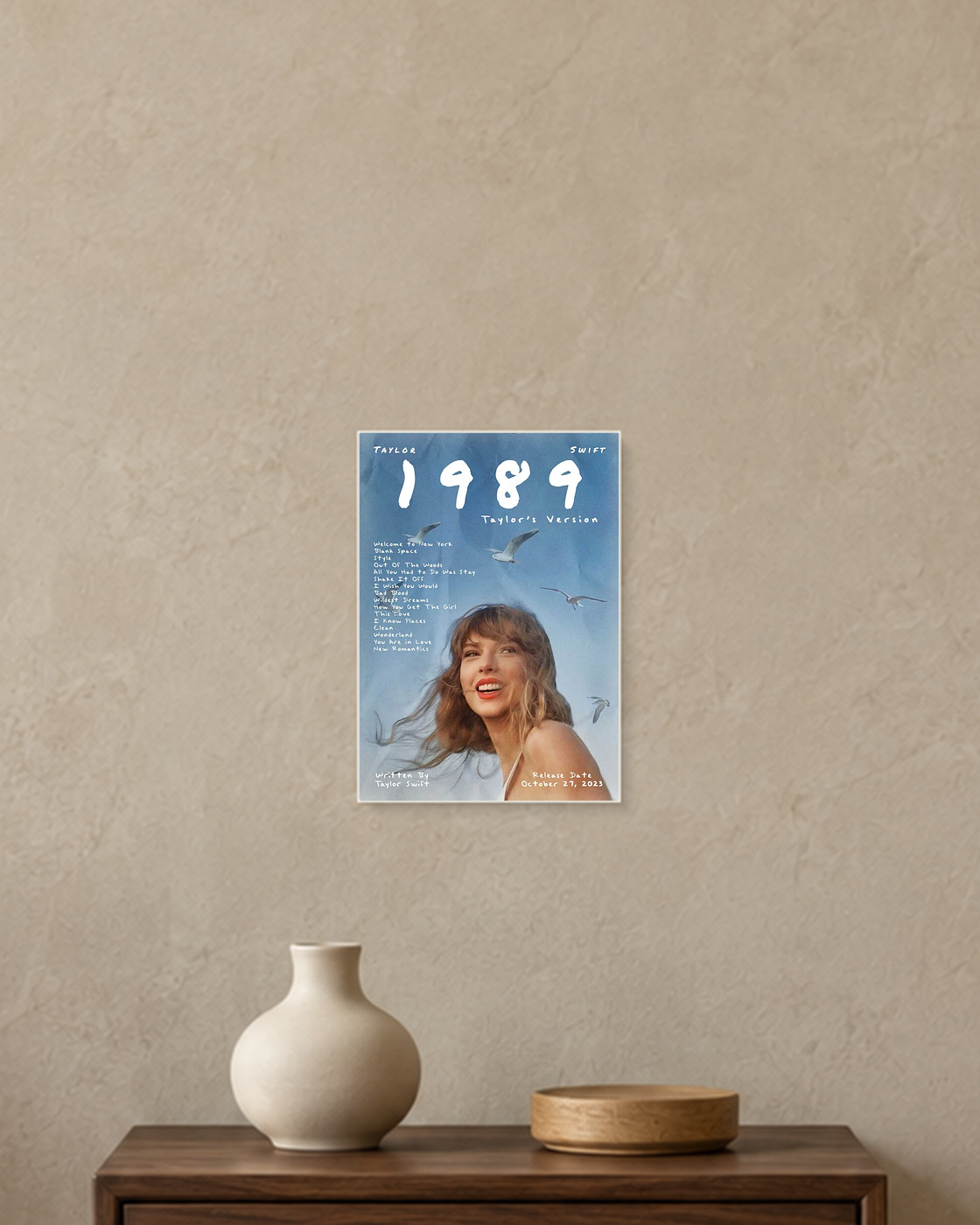 Taylor Swift — 1989 Taylor's Version Poster — A5 unframed poster mockup