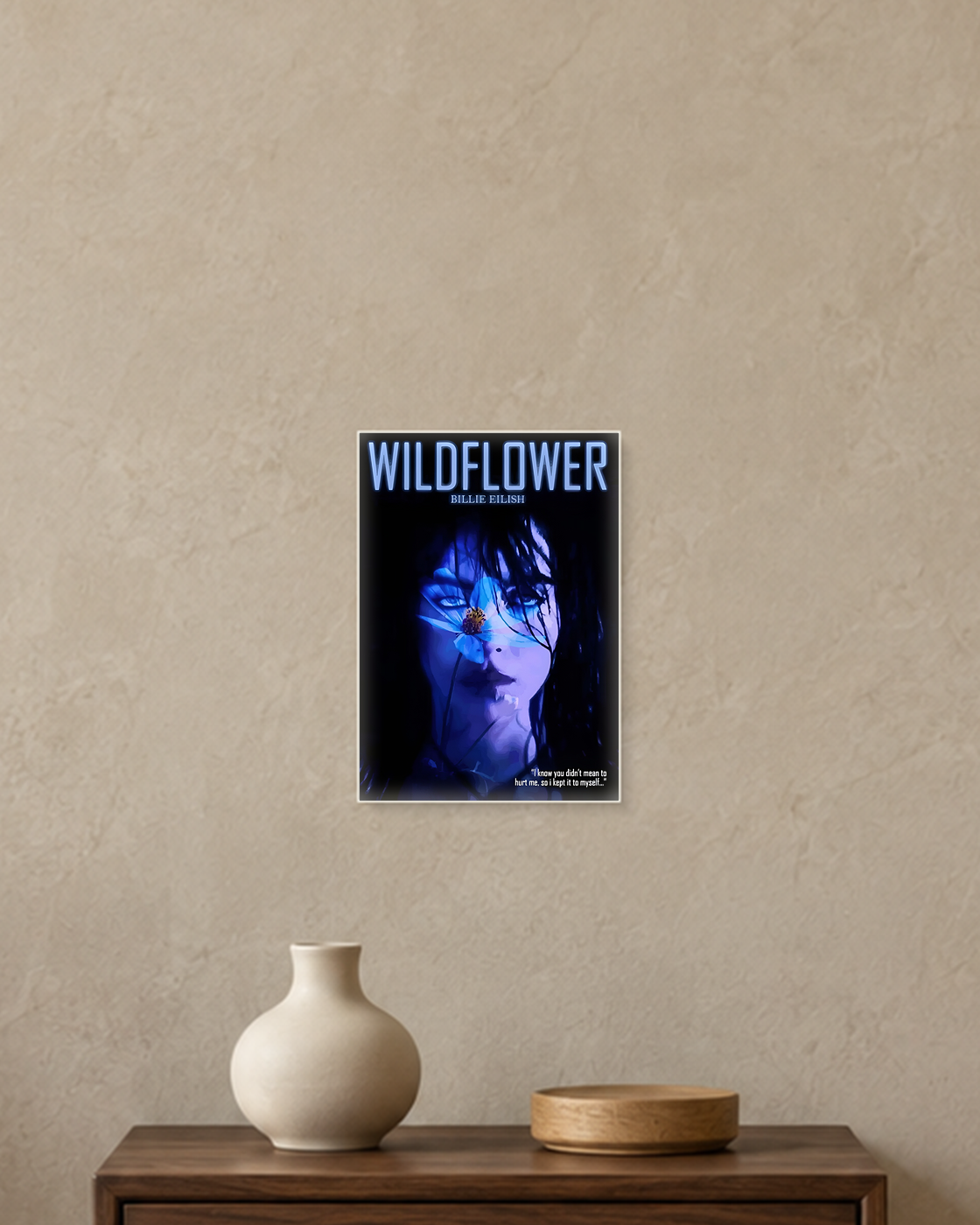 Billie Eilish — Wildflower Poster — A5 unframed poster mockup