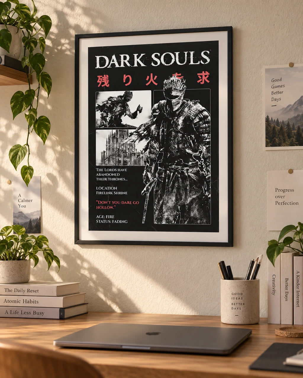 Dark Souls — Don’t You Dare Go Hollow Poster