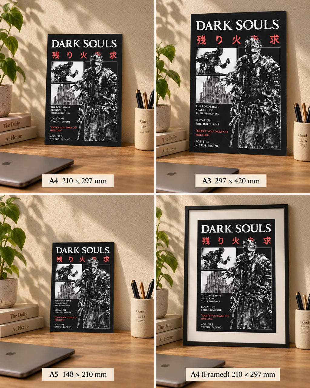 Dark Souls — Don’t You Dare Go Hollow Poster
