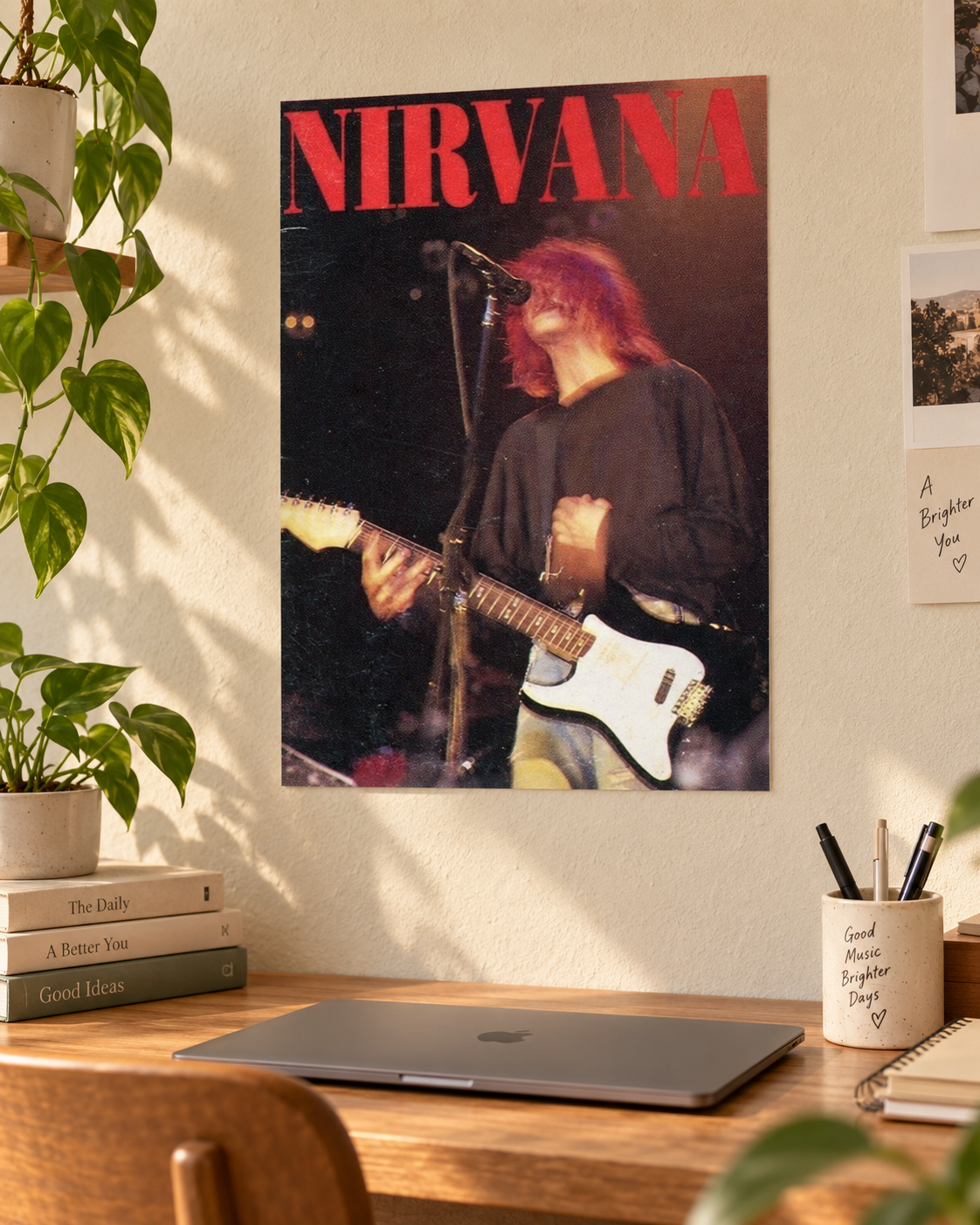 Kurt Cobain — Nirvana Live Poster