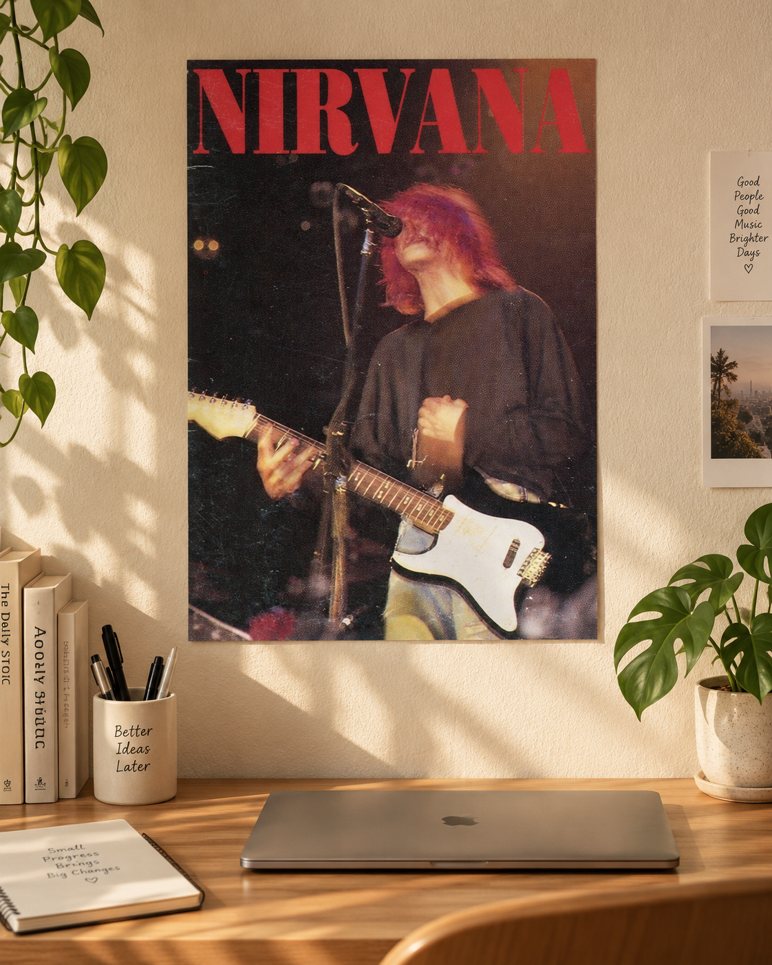Kurt Cobain — Nirvana Live Poster