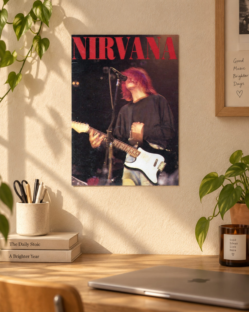 Kurt Cobain — Nirvana Live Poster