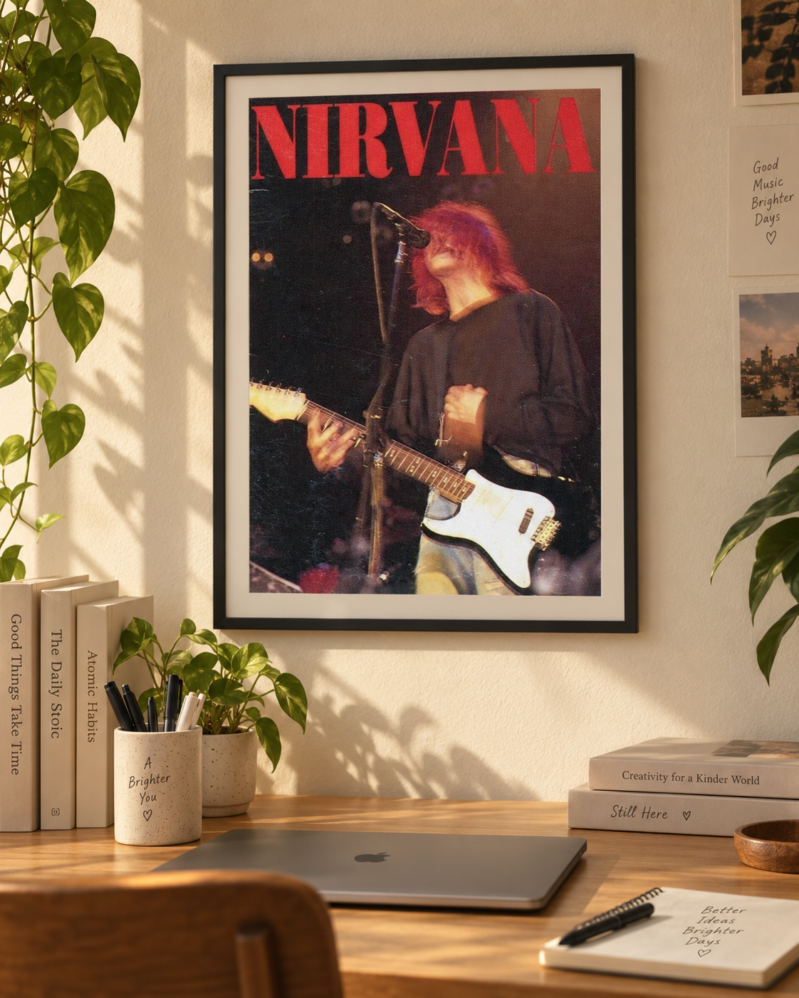 Kurt Cobain — Nirvana Live Poster