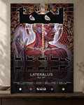 TOOL — Lateralus Poster poster artwork printed edge to edge on a warm neutral wall above a walnut console