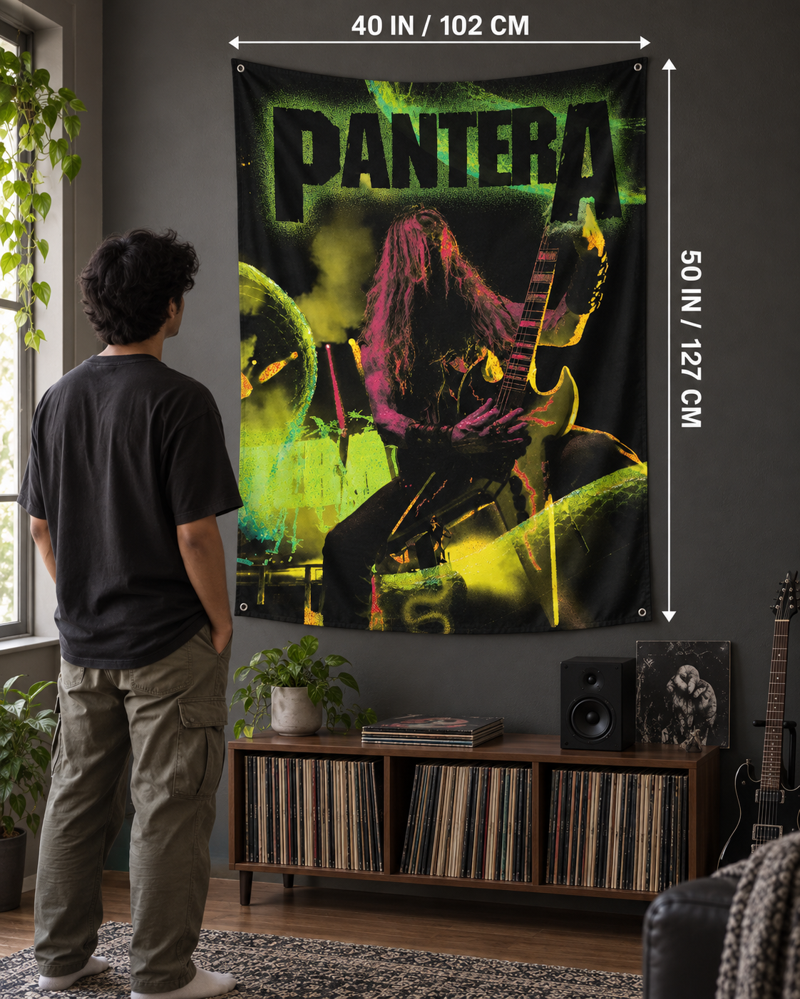 Pantera tapestry 40 by 50 inch size guide