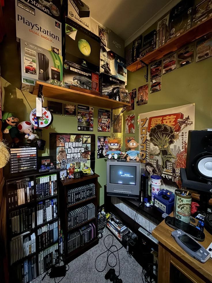Gaming wall art in a room